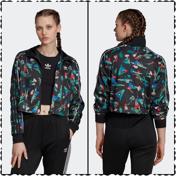 adidas originals women's bellista floral track jacket
